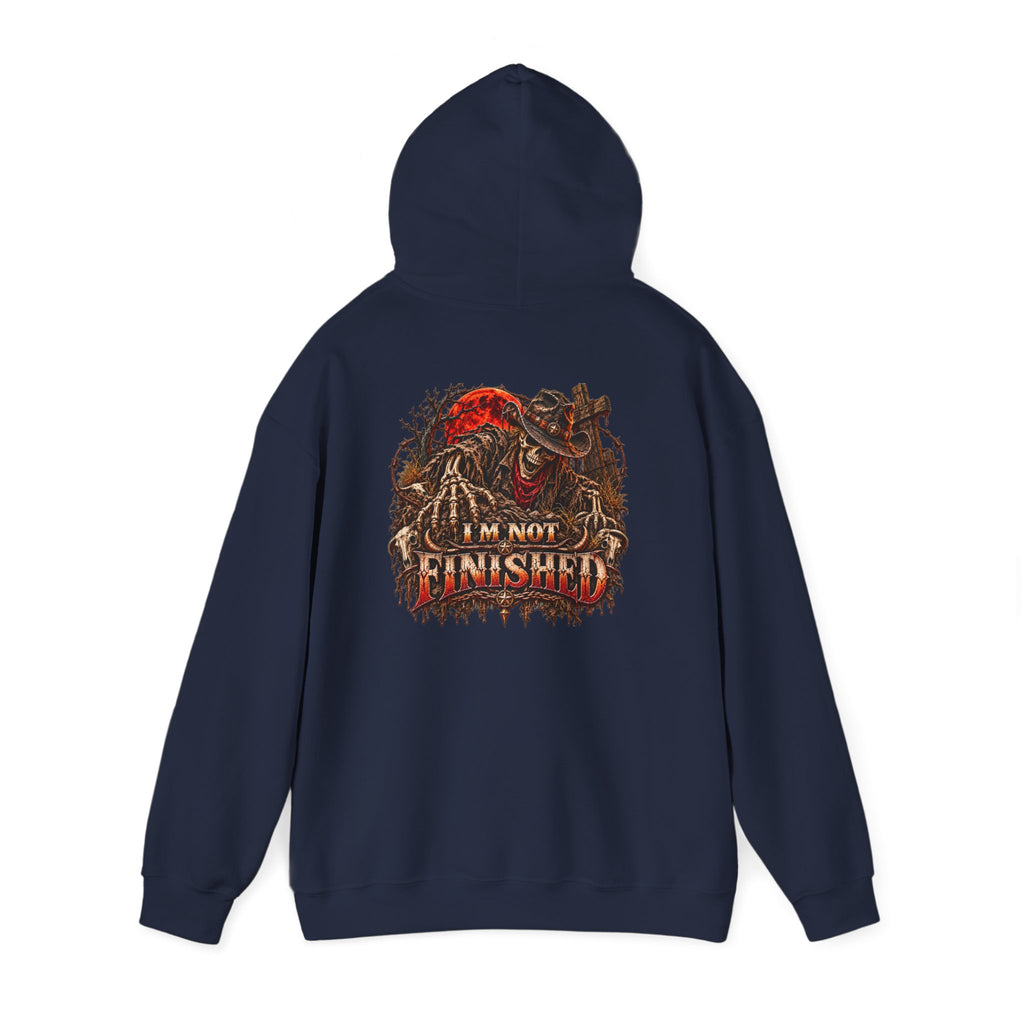 Skeleton Graphic Hoodie – Wild Whiskey & I’m Not Finished Design