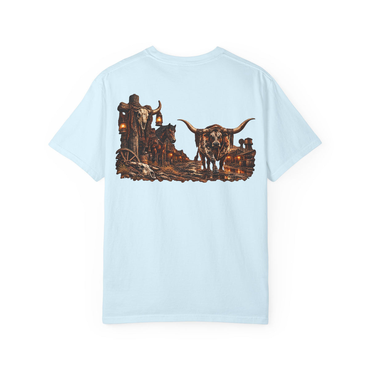 Wild & Whisker Western Longhorn Bull Graphic T-Shirt