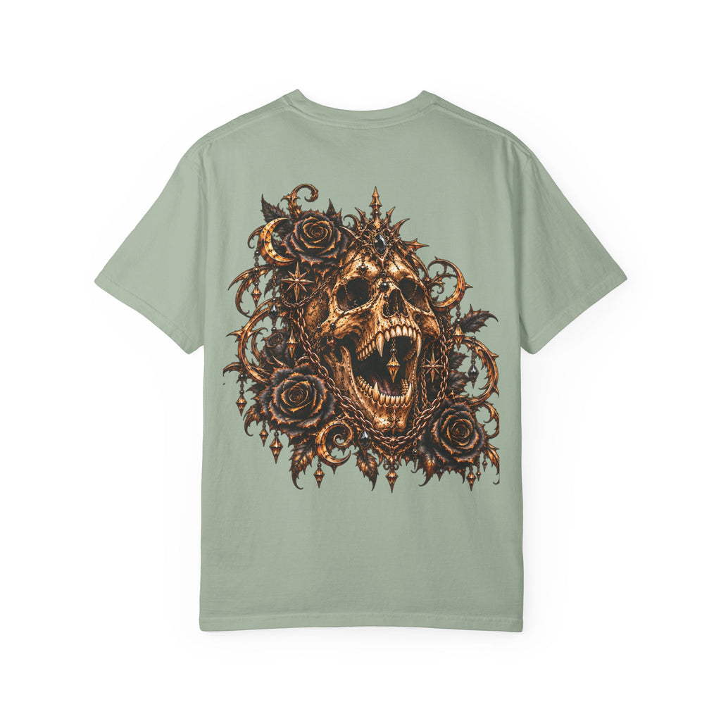 Dark Gothic Skull and Roses T-Shirt