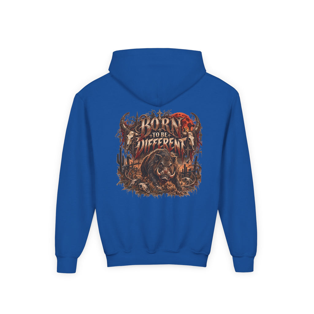 Youth Hooded Sweatshirt – Wild Boar Graphic Hoodie