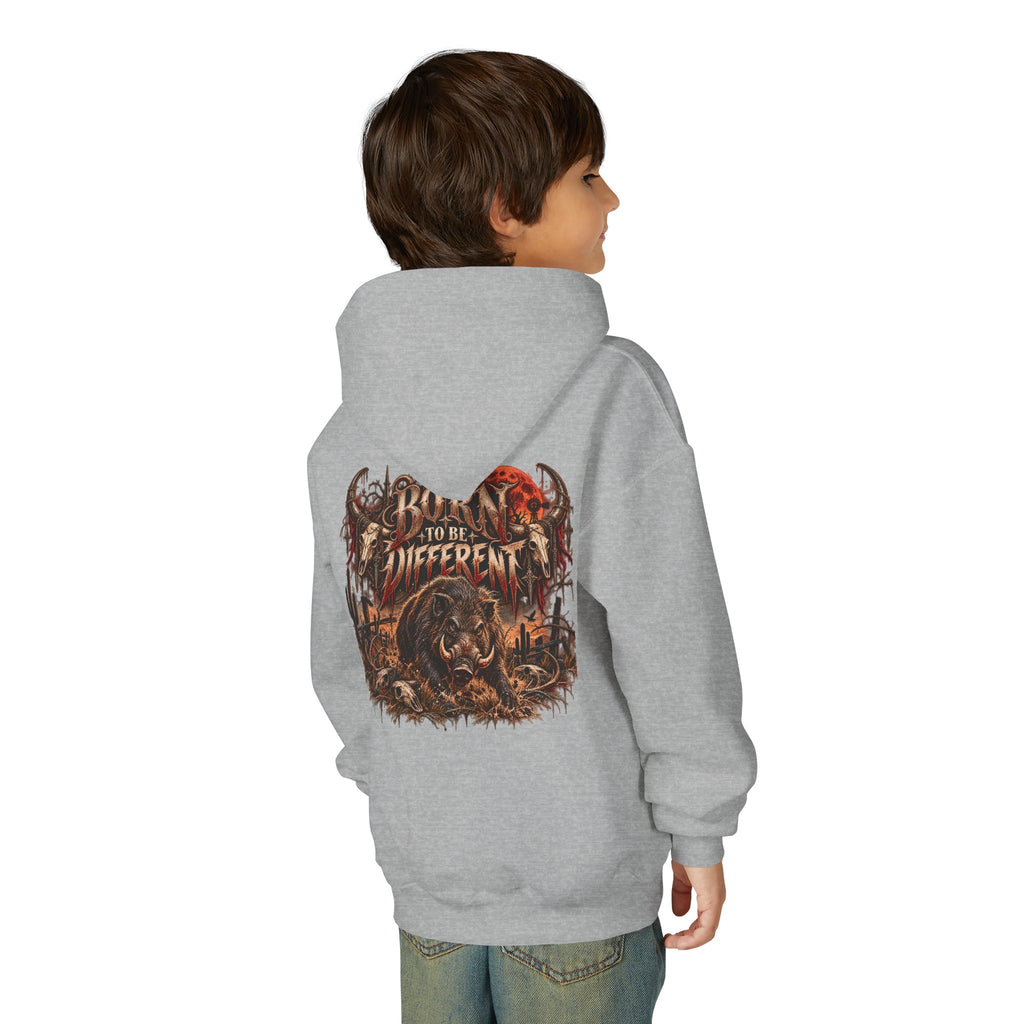 Youth Hooded Sweatshirt – Wild Boar Graphic Hoodie