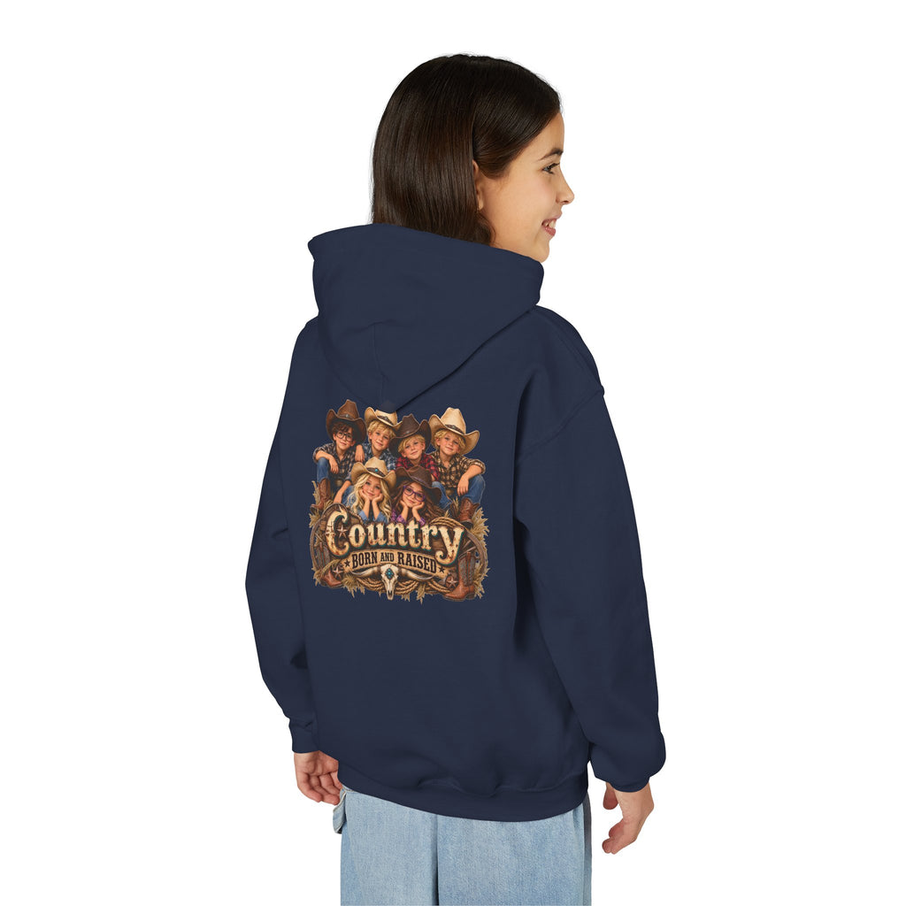 Country Born and Raised Youth Hooded Sweatshirt