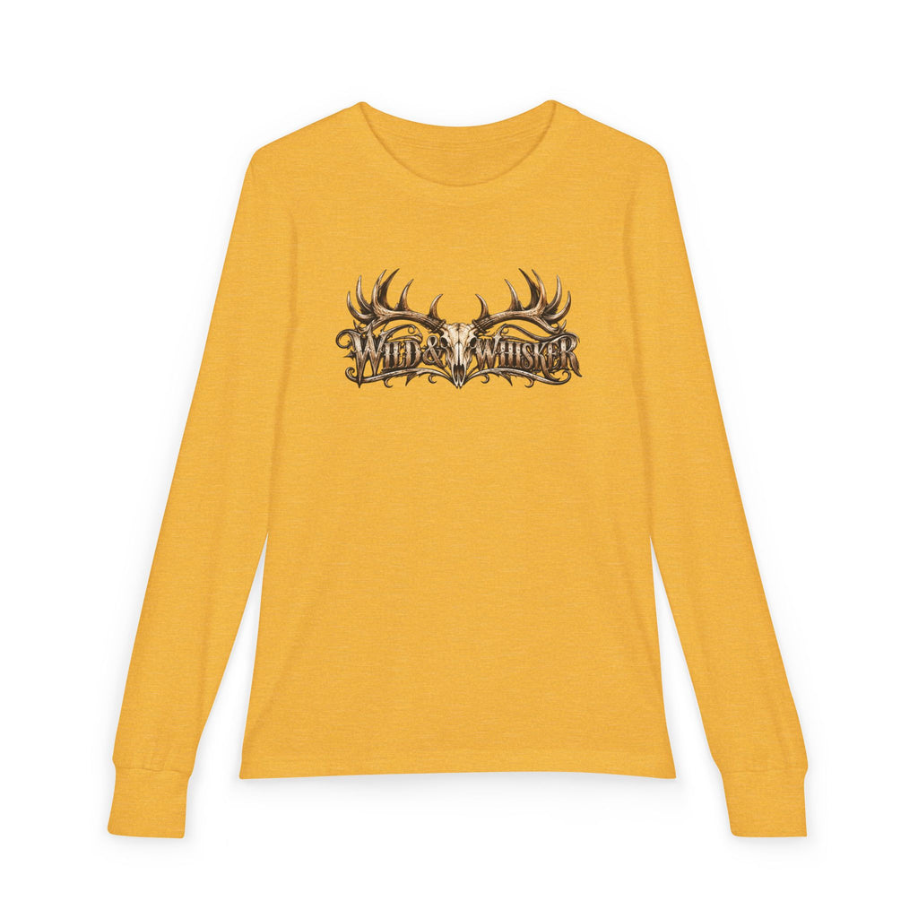 Youth Long Sleeve Tee girls or boys wild boar
