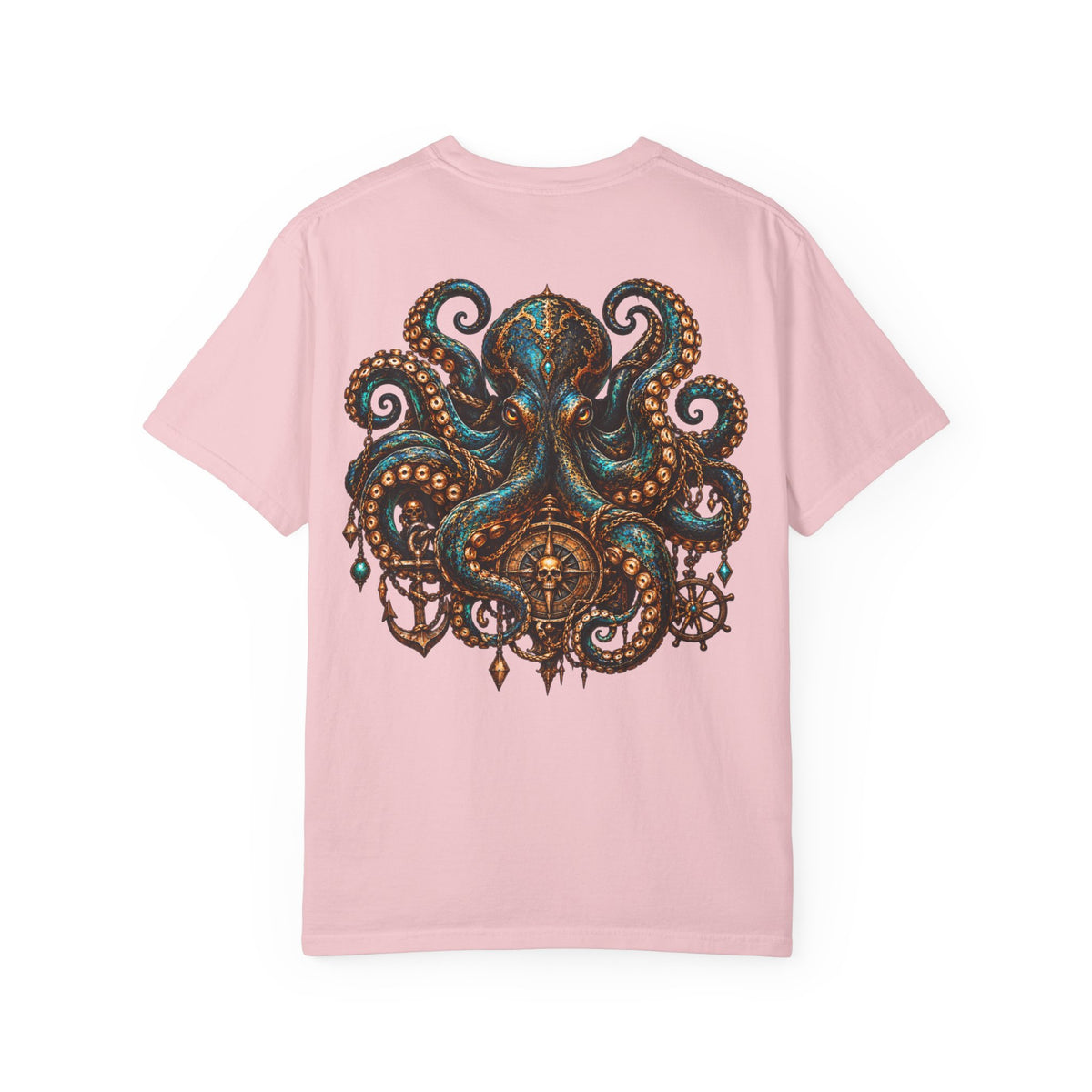 Mystical Octopus and Antler Graphic T-Shirt