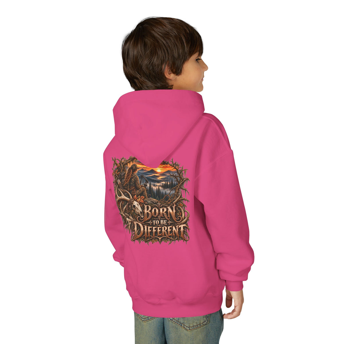 Youth Born Different Wilderness Graphic Hoodie