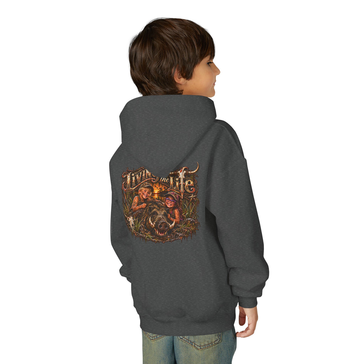 Wild Hog Youth Living the Life Hoodie