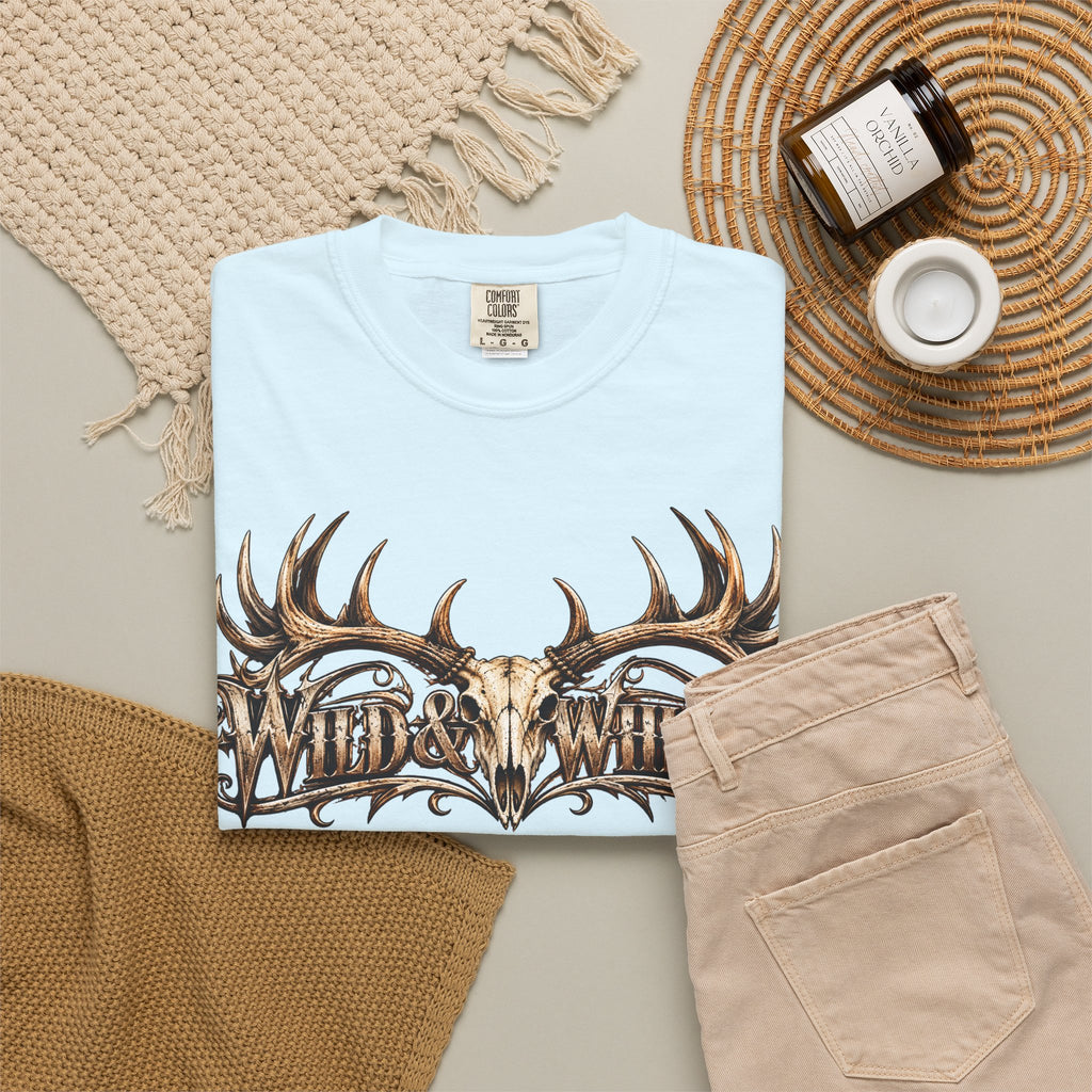 Wild & Whisker  Antler and Butterfly Graphic T-Shirt