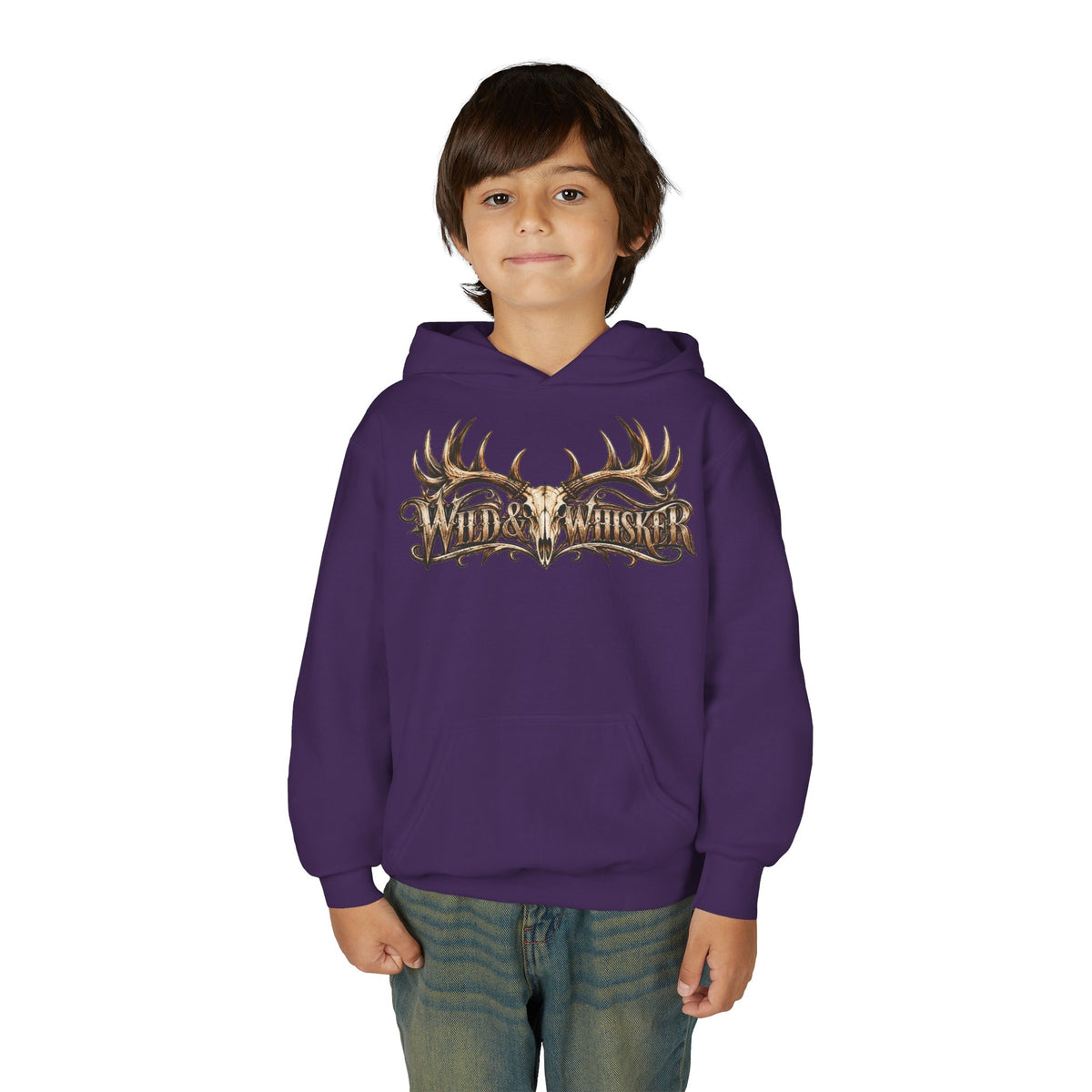 Youth Hooded Sweatshirt – Wild Boar Graphic Hoodie