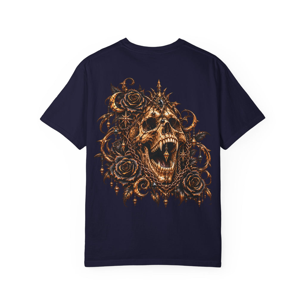 Dark Gothic Skull and Roses T-Shirt