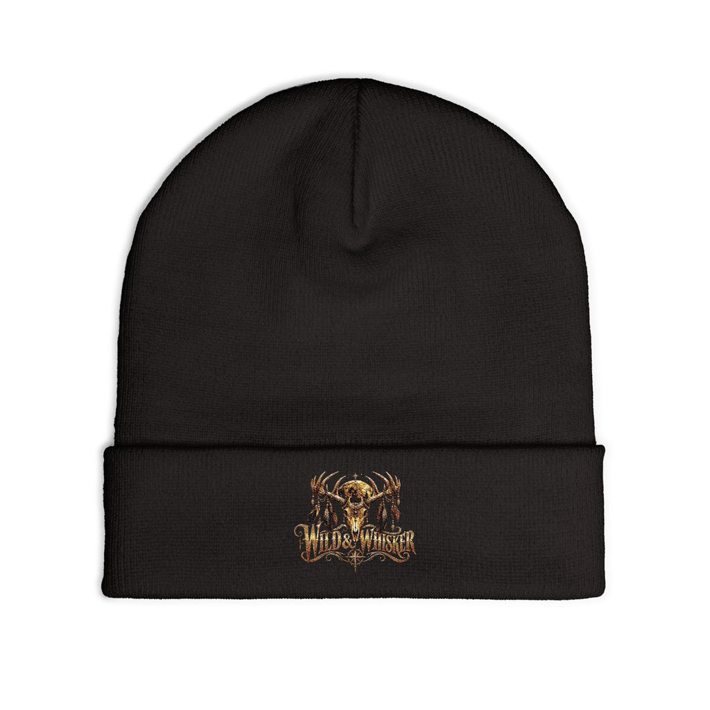 Wild & Whisker deer horns beanie embroidered