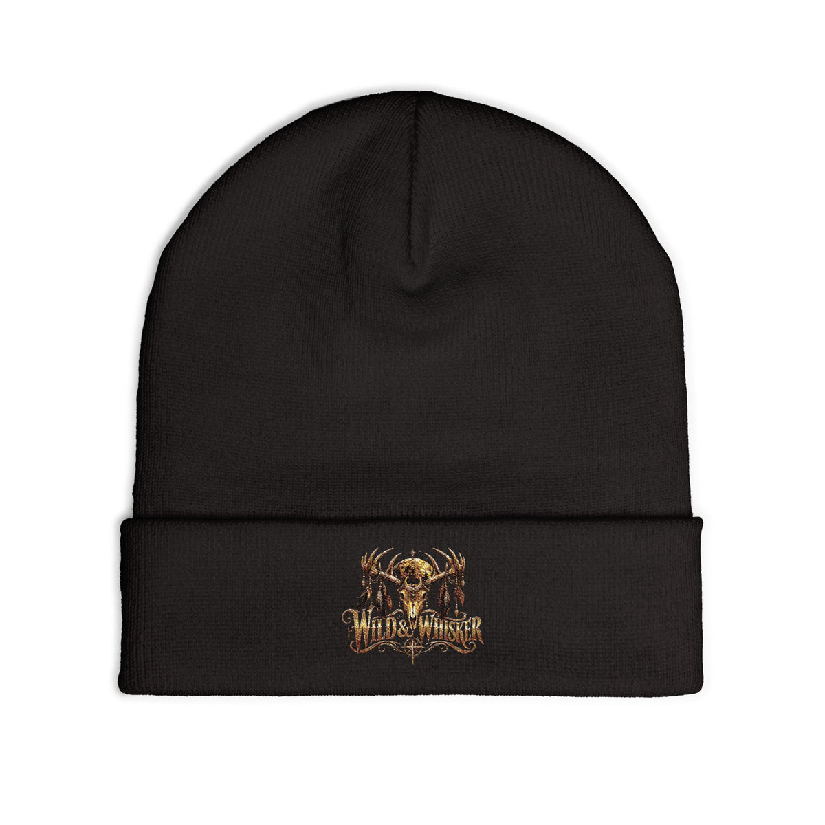 Wild & Whisker deer horns beanie embroidered