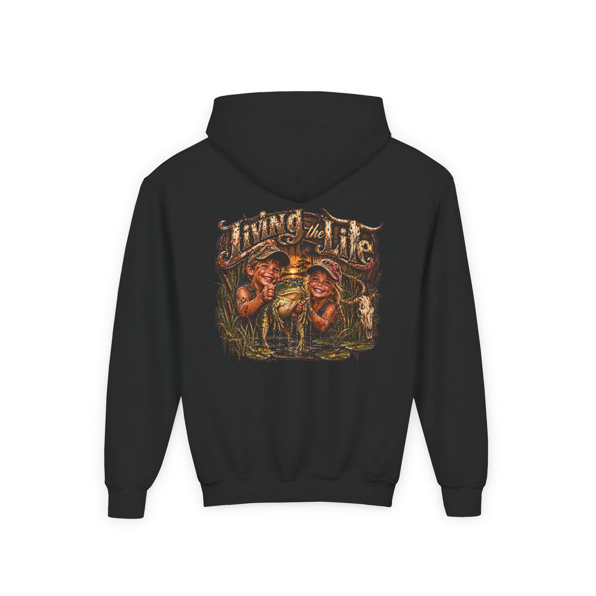 Youth Living the Good Life. Frog Hoodie