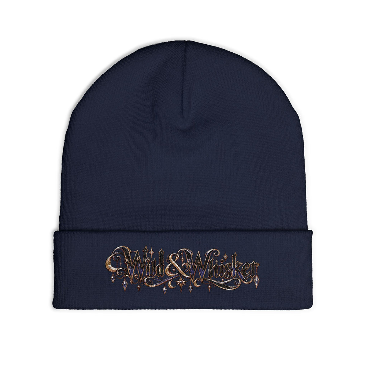 Wild & Whisker Jewel Embroidered Knit Beanie