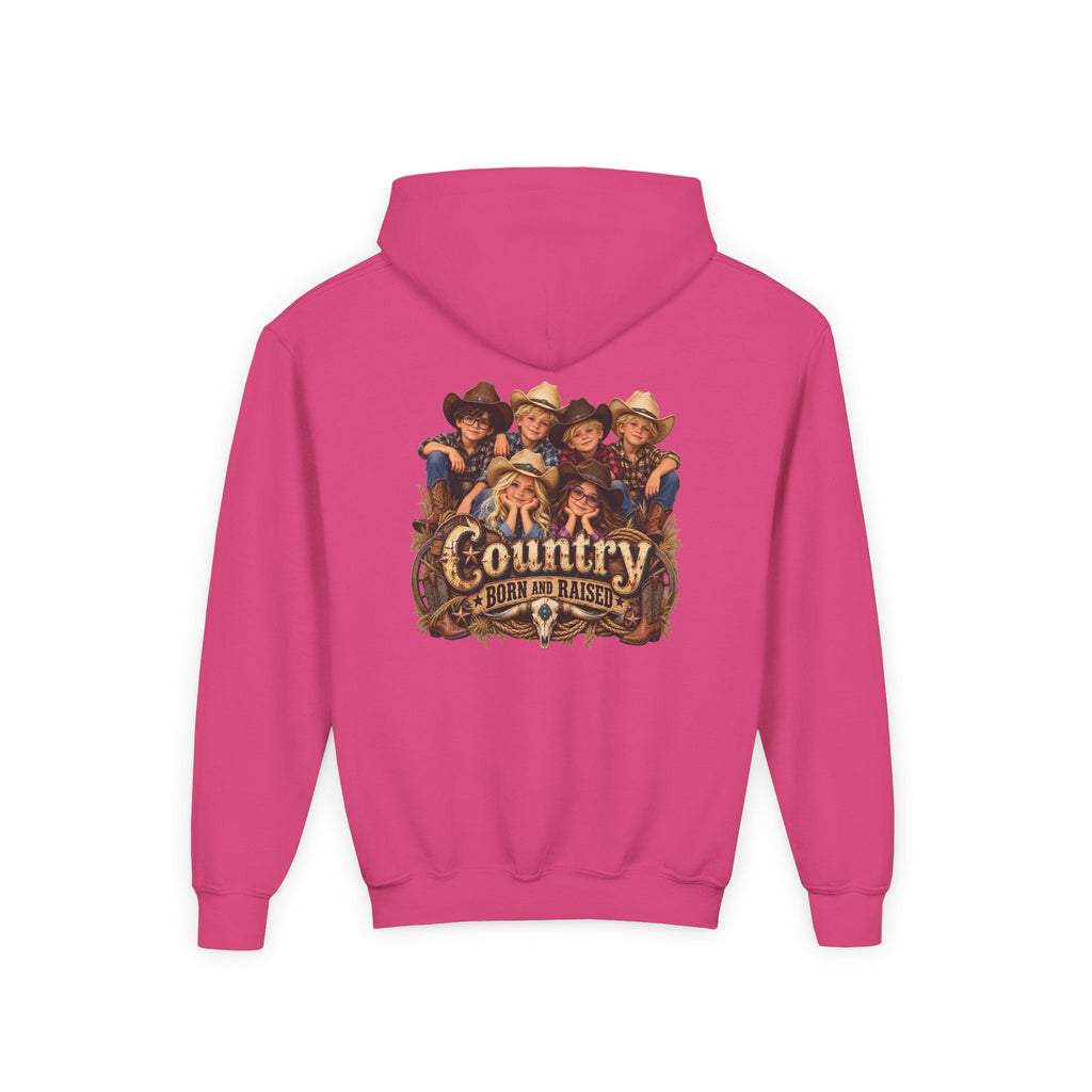 Country Born and Raised Youth Hooded Sweatshirt