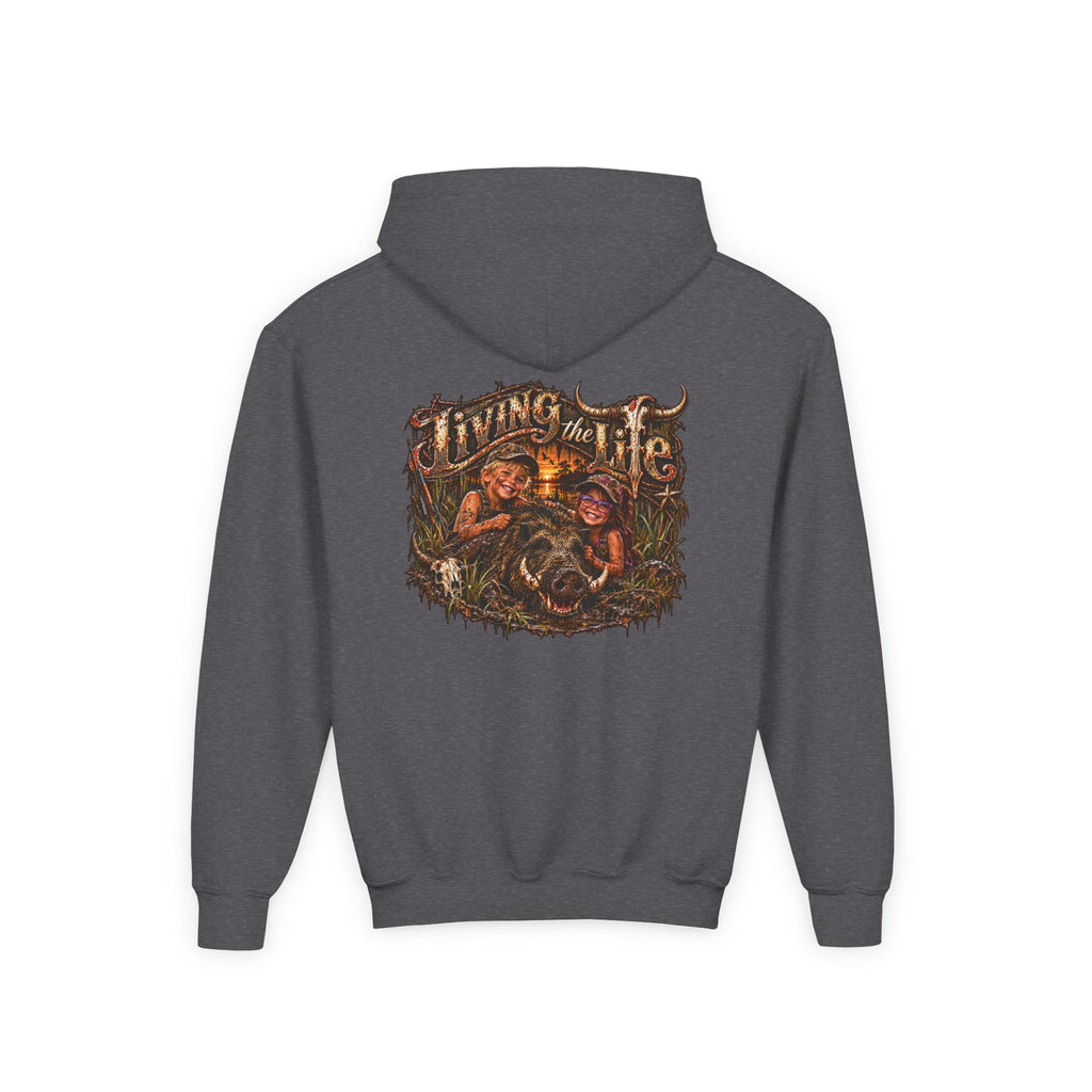 Wild Hog Youth Living the Life Hoodie