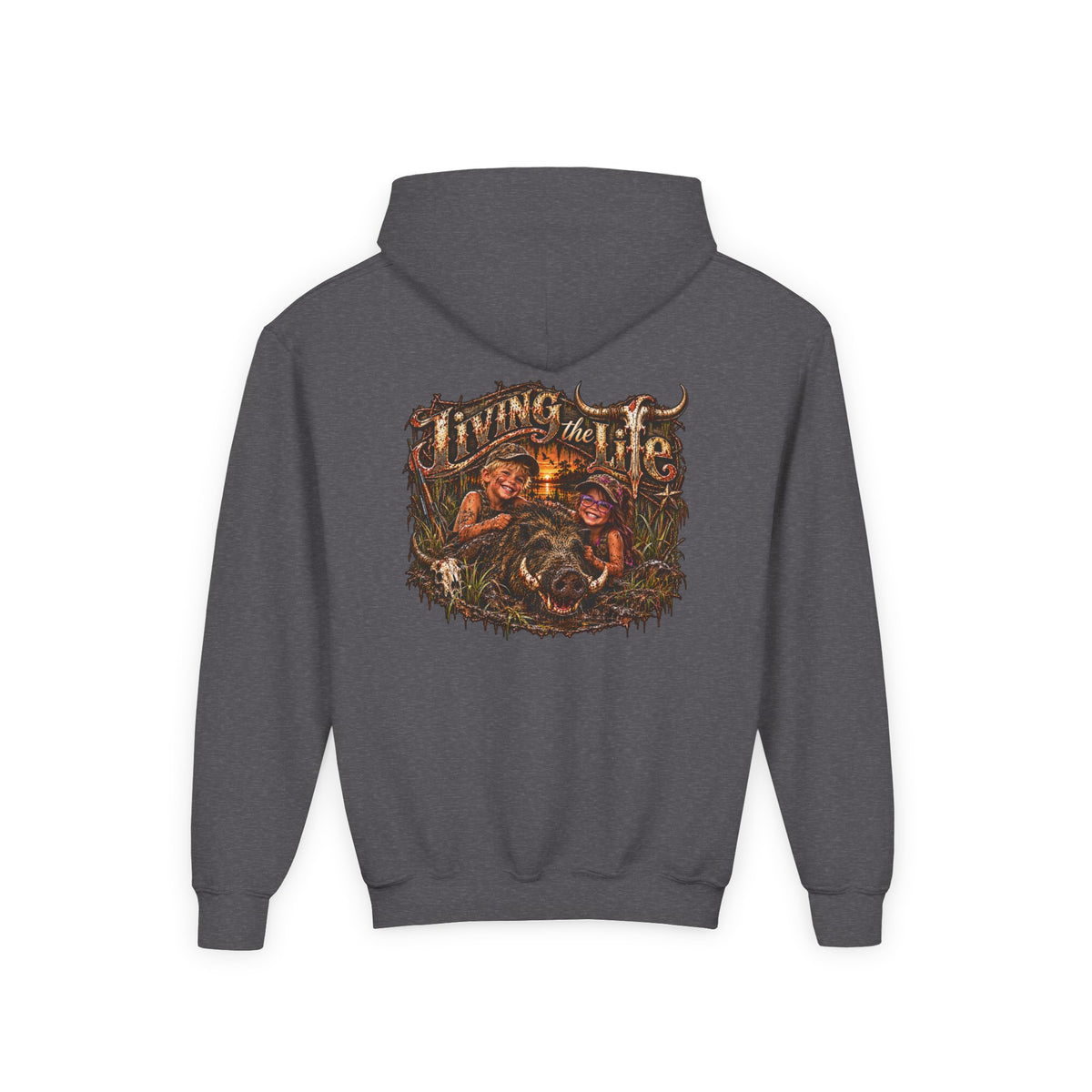 Wild Hog Youth Living the Life Hoodie