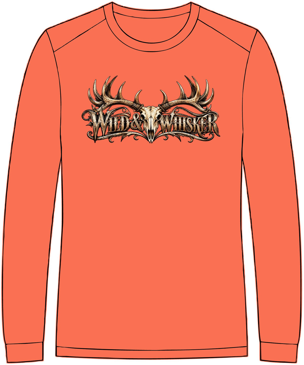 Wild & Whisker Antler Graphic Long Sleeve T-Shirt