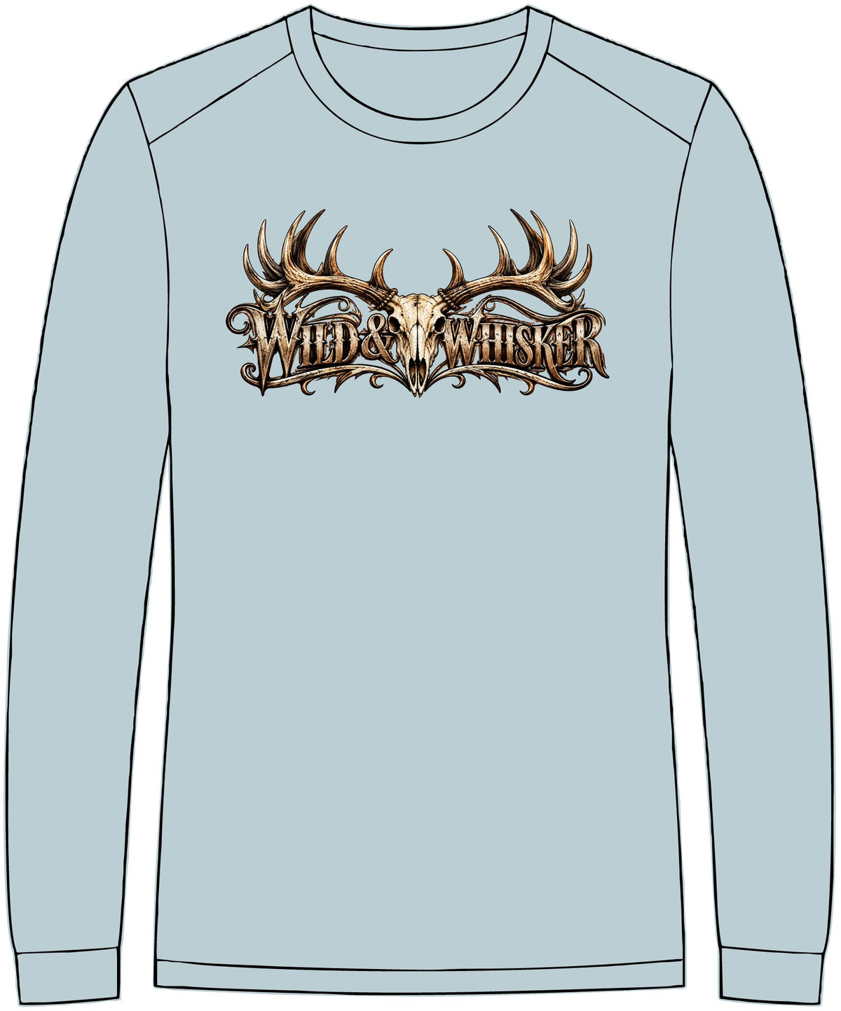 Wild & Whisker Antler Graphic Long Sleeve T-Shirt