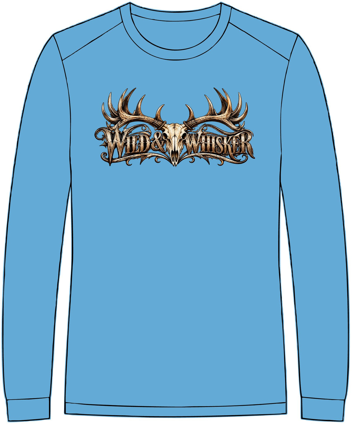 Wild & Whisker Antler Graphic Long Sleeve T-Shirt