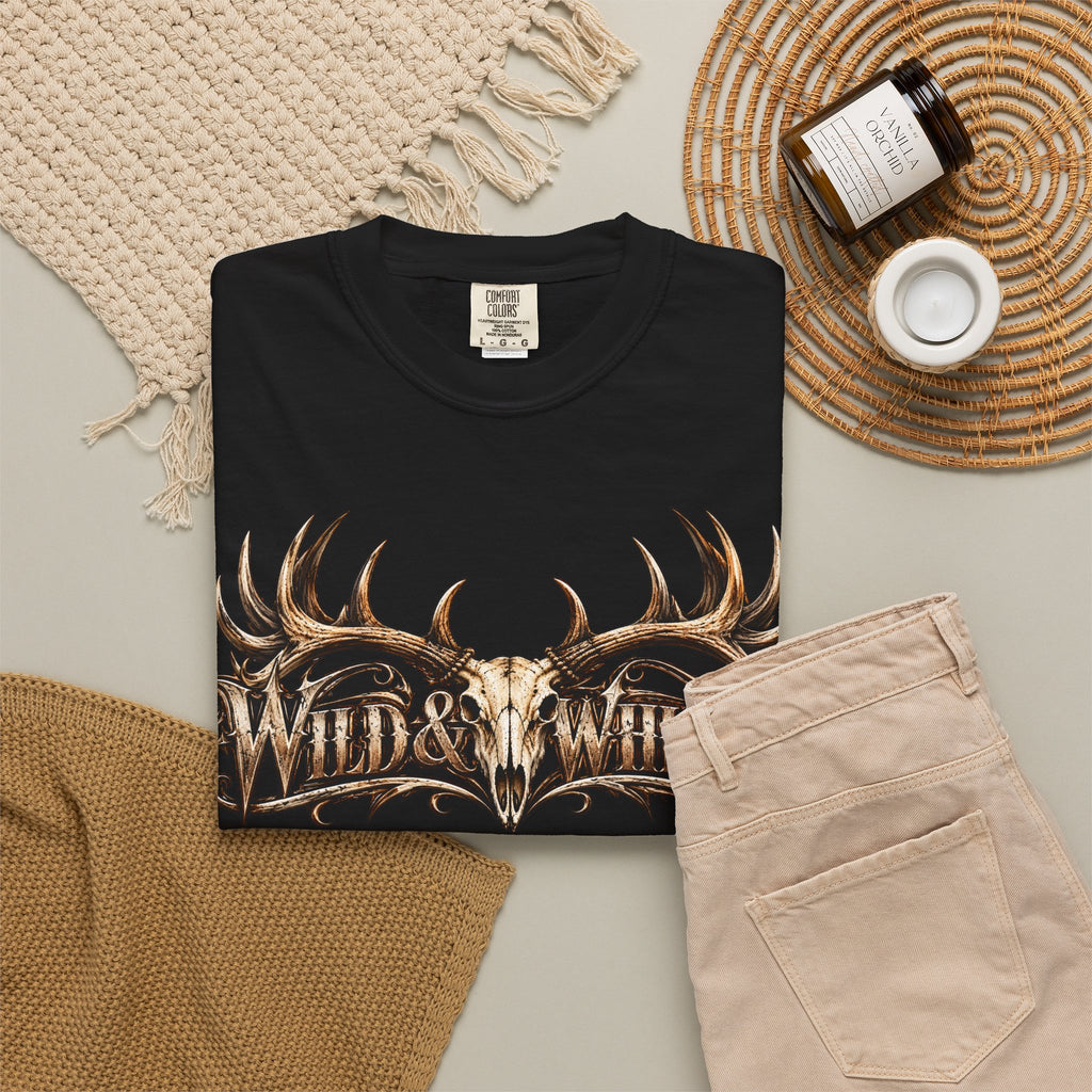 Wild & Whisker  Antler and Butterfly Graphic T-Shirt
