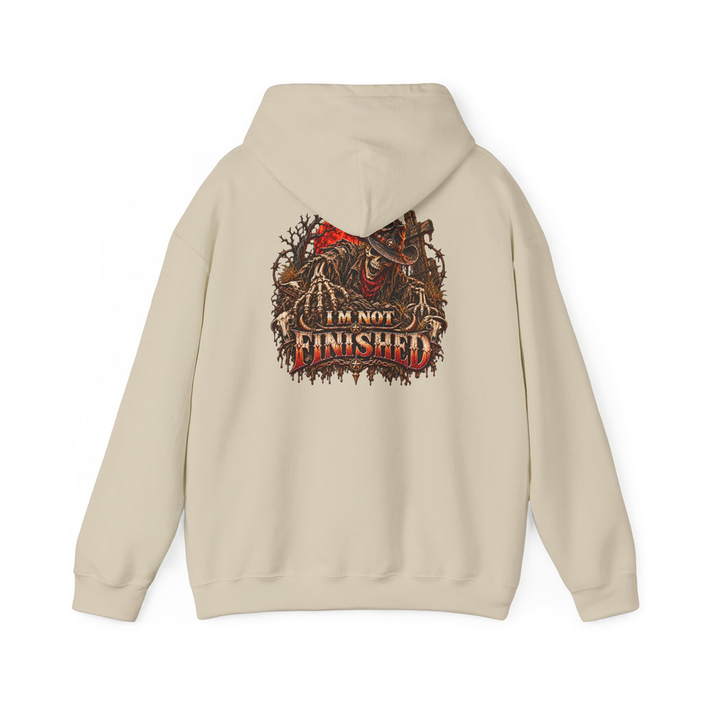 Skeleton Graphic Hoodie – Wild Whiskey & I’m Not Finished Design