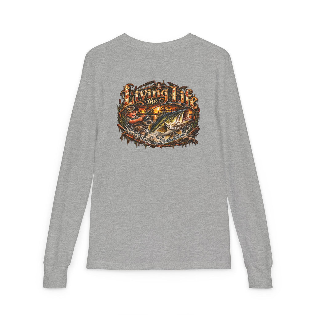 Youth Long Sleeve Tee – girls or boys Big Bass