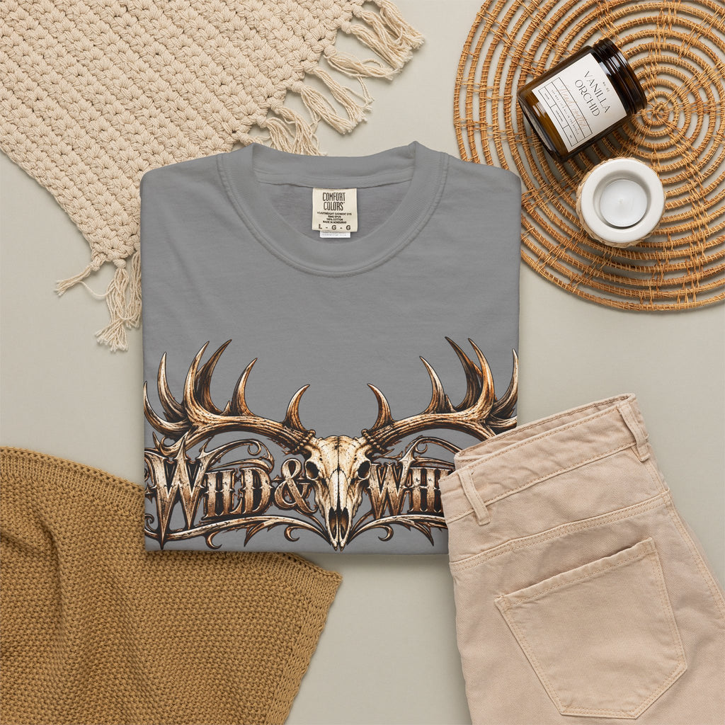 Wild & Whisker  Antler and Butterfly Graphic T-Shirt