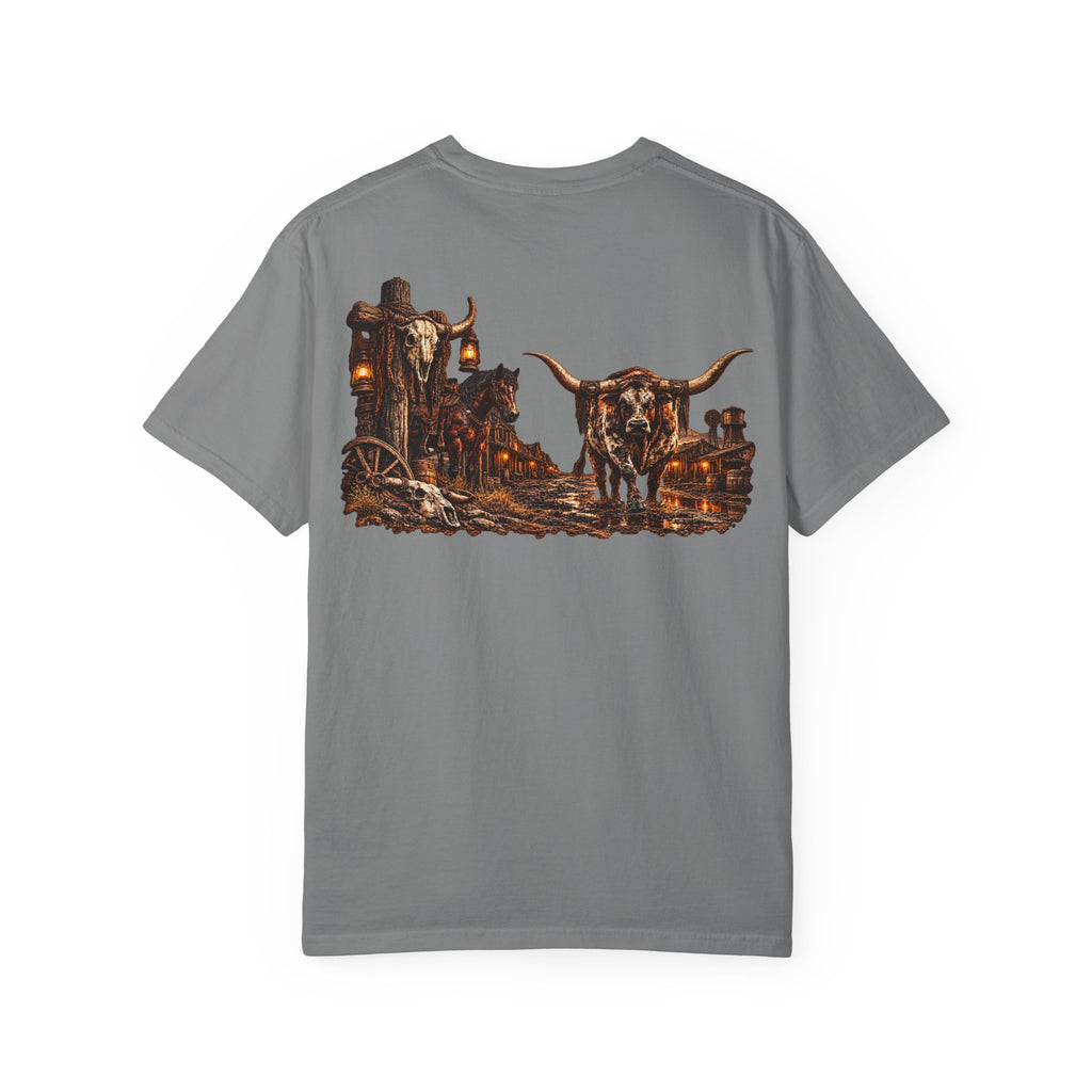 Wild & Whisker Western Longhorn Bull Graphic T-Shirt
