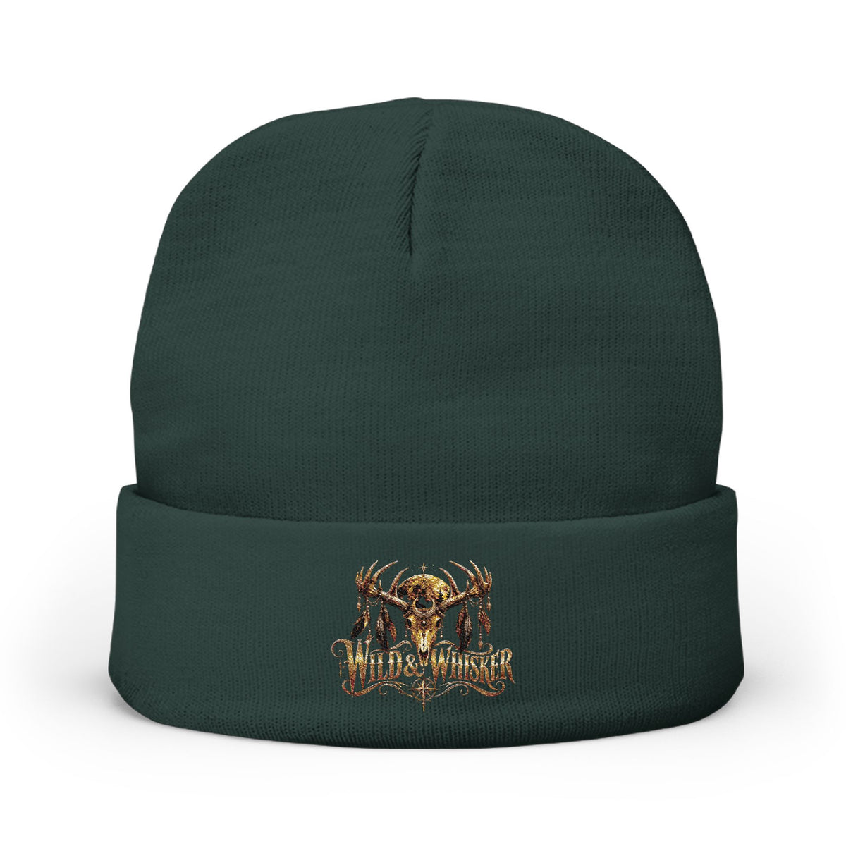 Wild & Whisker deer horns beanie embroidered