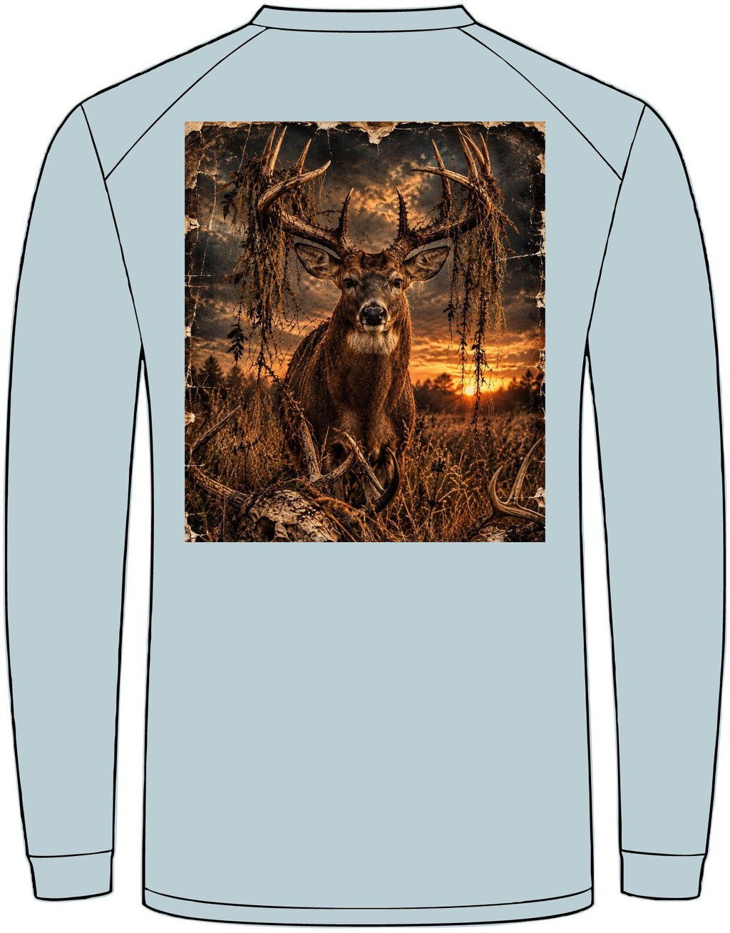 Wild & Whisker Antler Graphic Long Sleeve T-Shirt