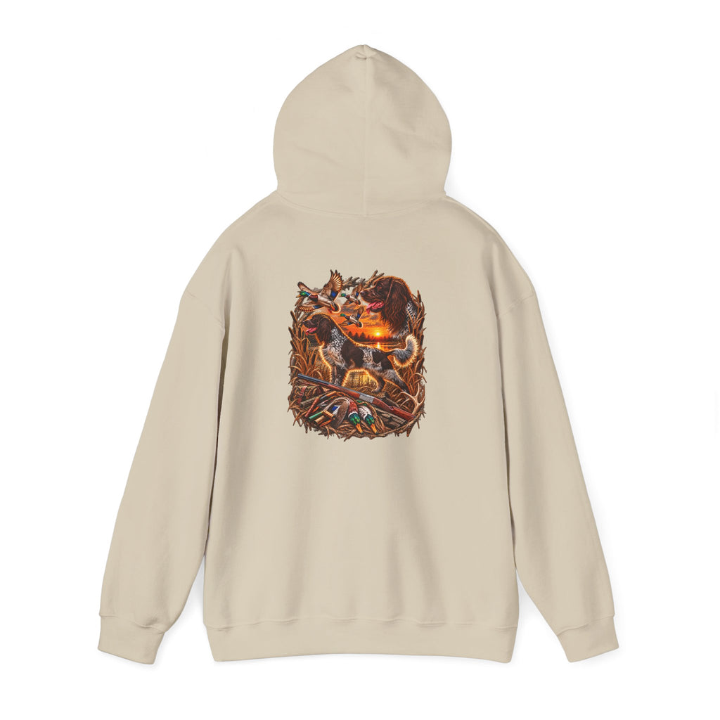 Wild & Whisker Western Hunting Dog – Sunset Waterfowl Collection Hoodie