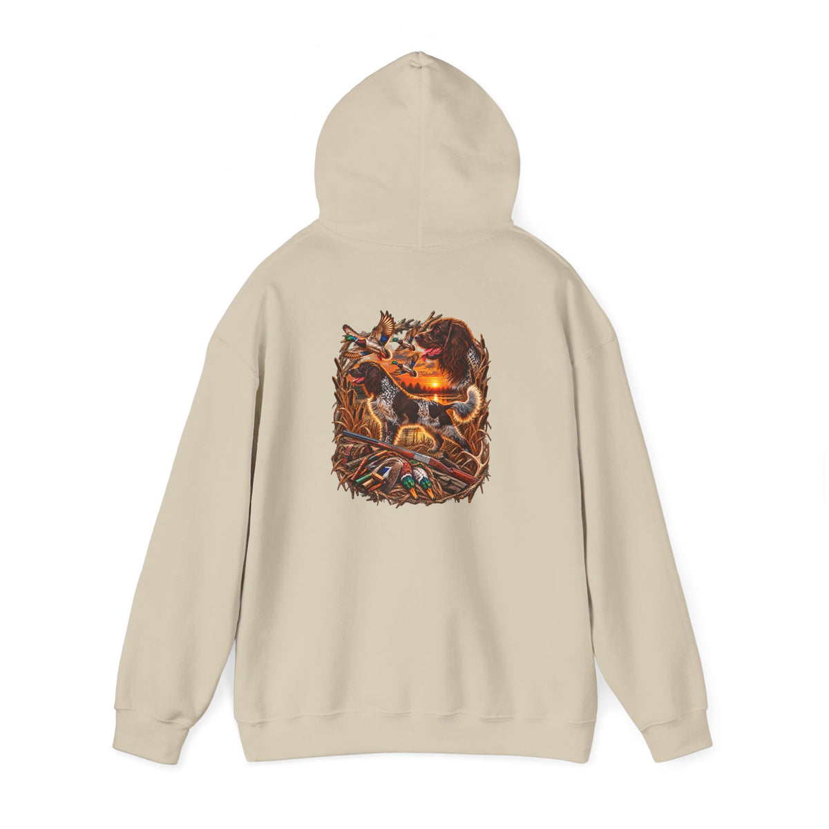 Wild & Whisker Western Hunting Dog – Sunset Waterfowl Collection Hoodie