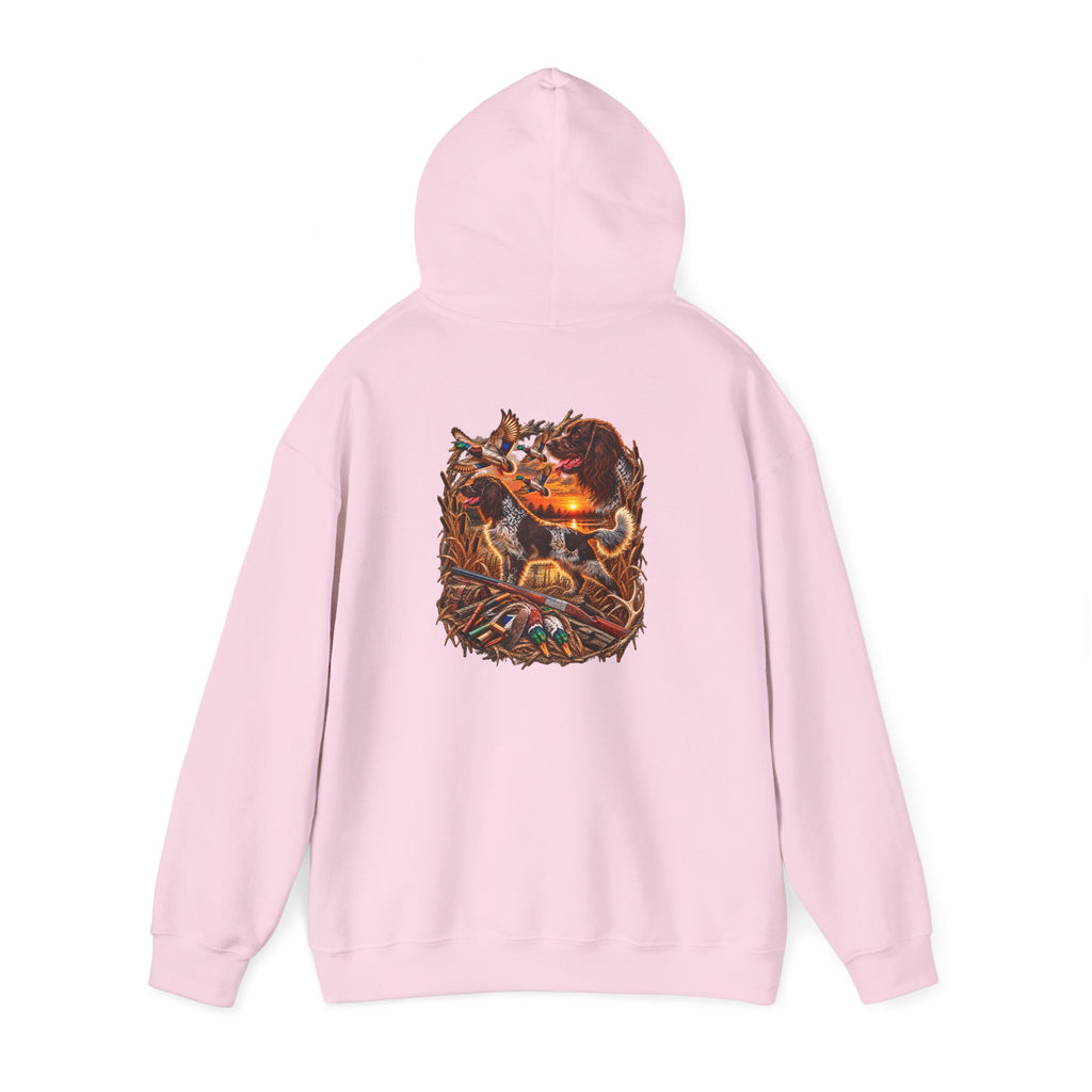 Wild & Whisker Western Hunting Dog – Sunset Waterfowl Collection Hoodie