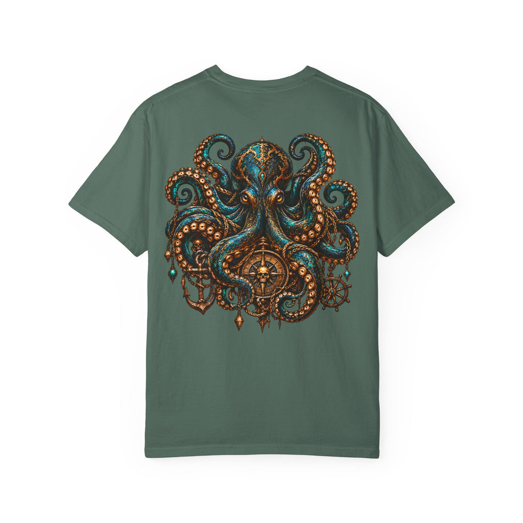 Mystical Octopus and Antler Graphic T-Shirt