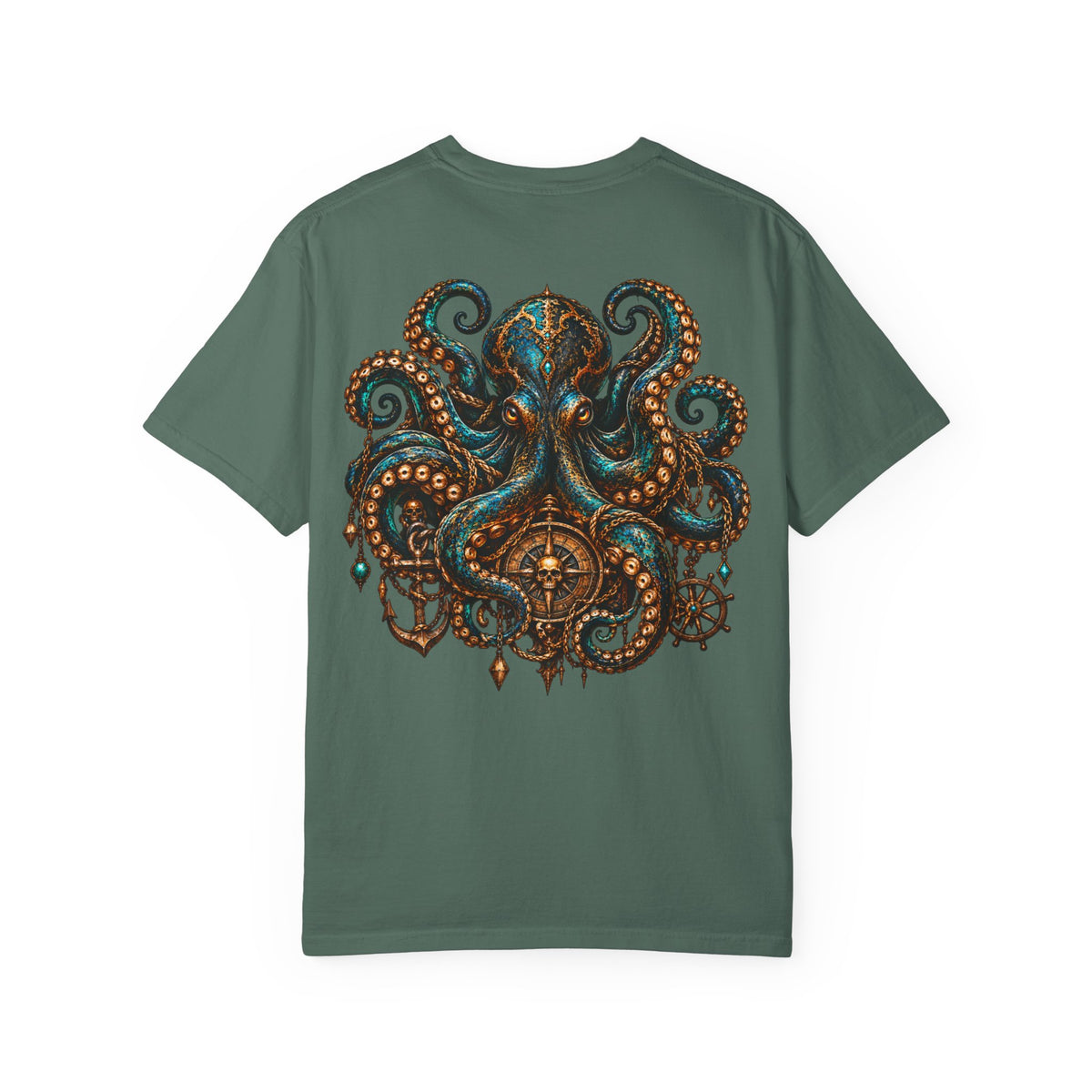 Mystical Octopus and Antler Graphic T-Shirt
