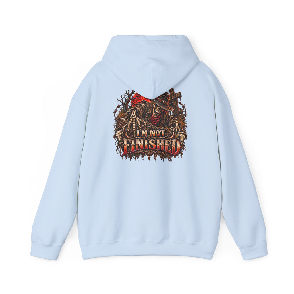 Skeleton Graphic Hoodie – Wild Whiskey & I’m Not Finished Design