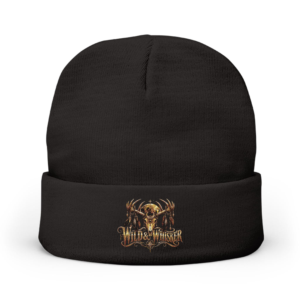 Wild & Whisker deer horns beanie embroidered