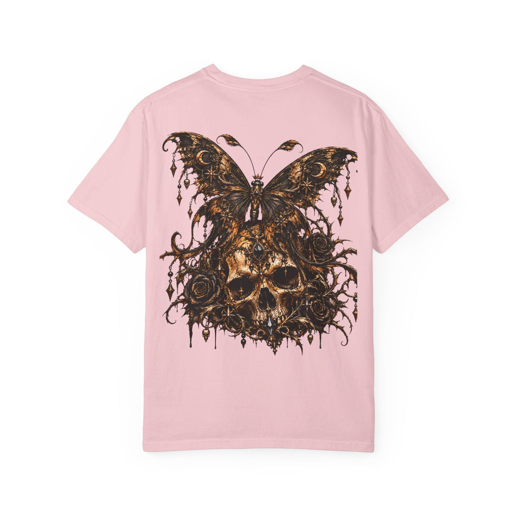 Gothic Skull Butterfly T-Shirt – Dark Nature Graphic Tee