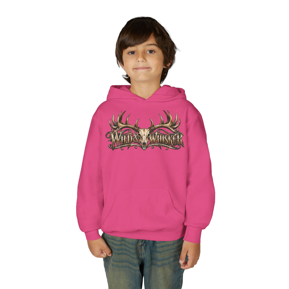 Youth Hooded Sweatshirt – Wild Boar Graphic Hoodie