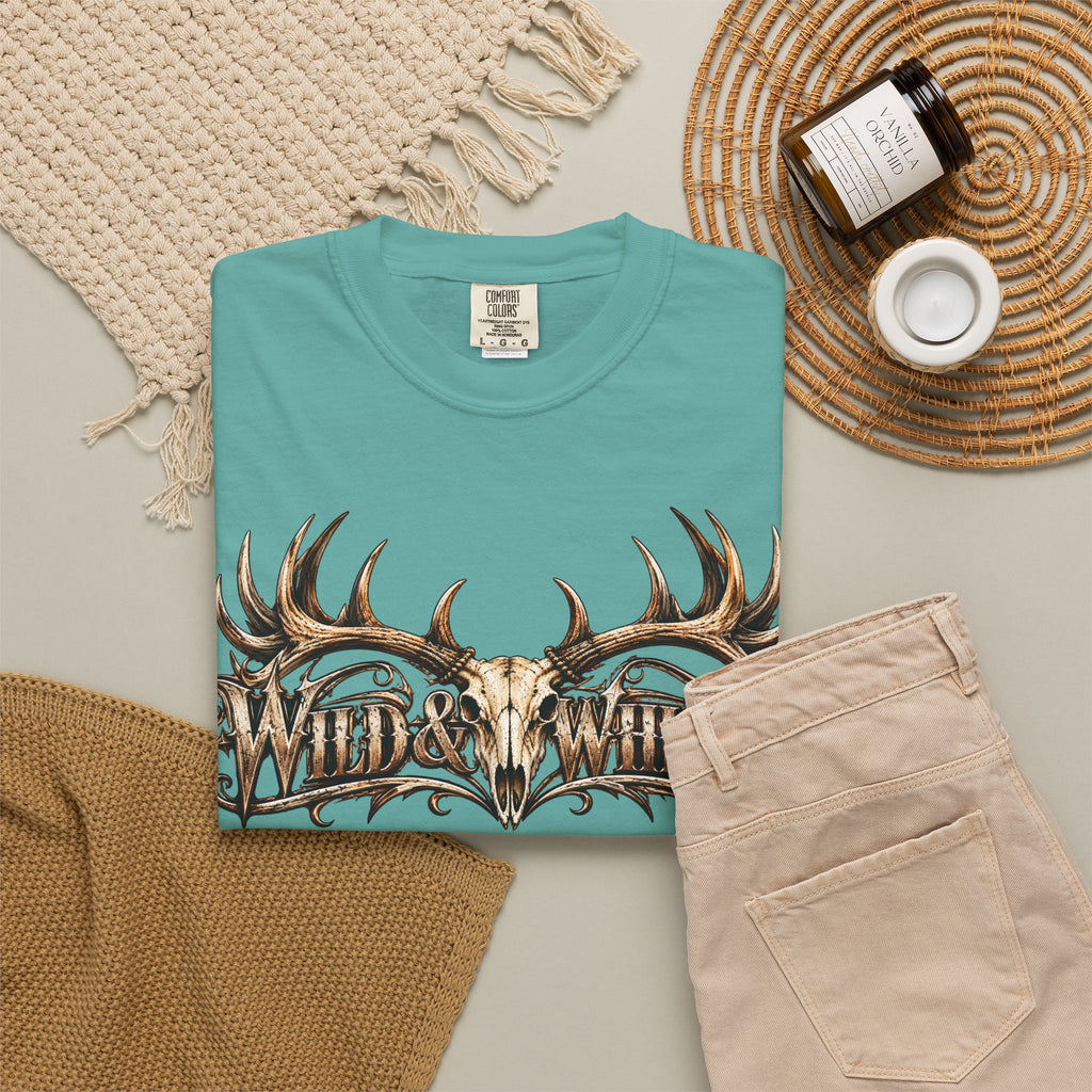 Wild & Whisker  Antler and Butterfly Graphic T-Shirt