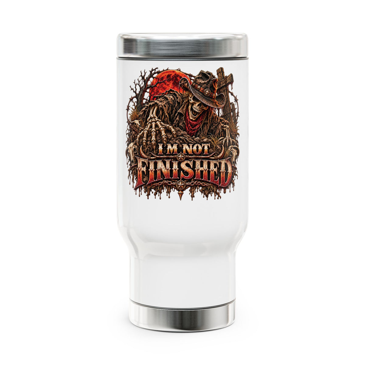 I'm Not Finished Travel Mug