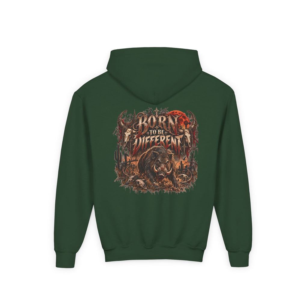 Youth Hooded Sweatshirt – Wild Boar Graphic Hoodie