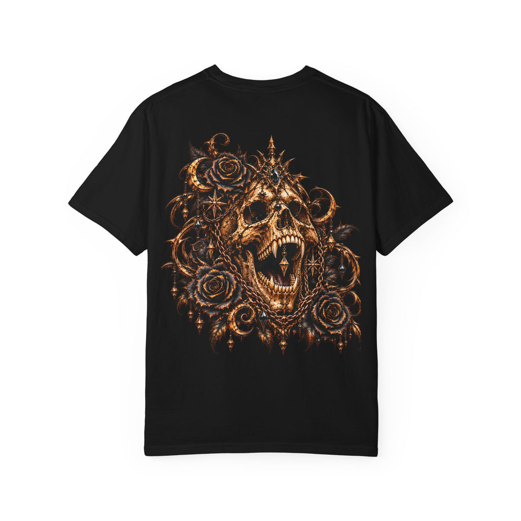 Dark Gothic Skull and Roses T-Shirt