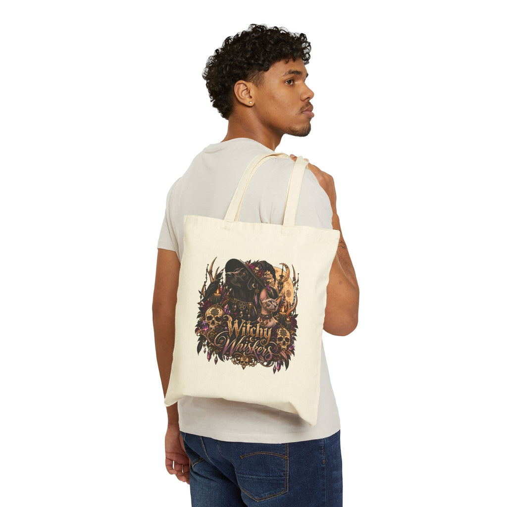 Wild & Whisker  Cotton Canvas Tote Bag