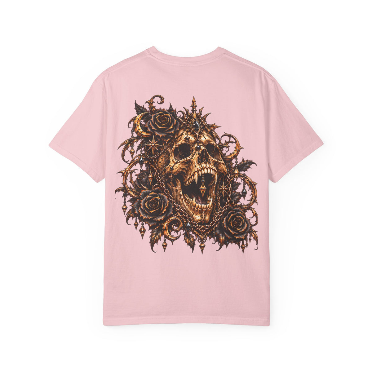 Dark Gothic Skull and Roses T-Shirt