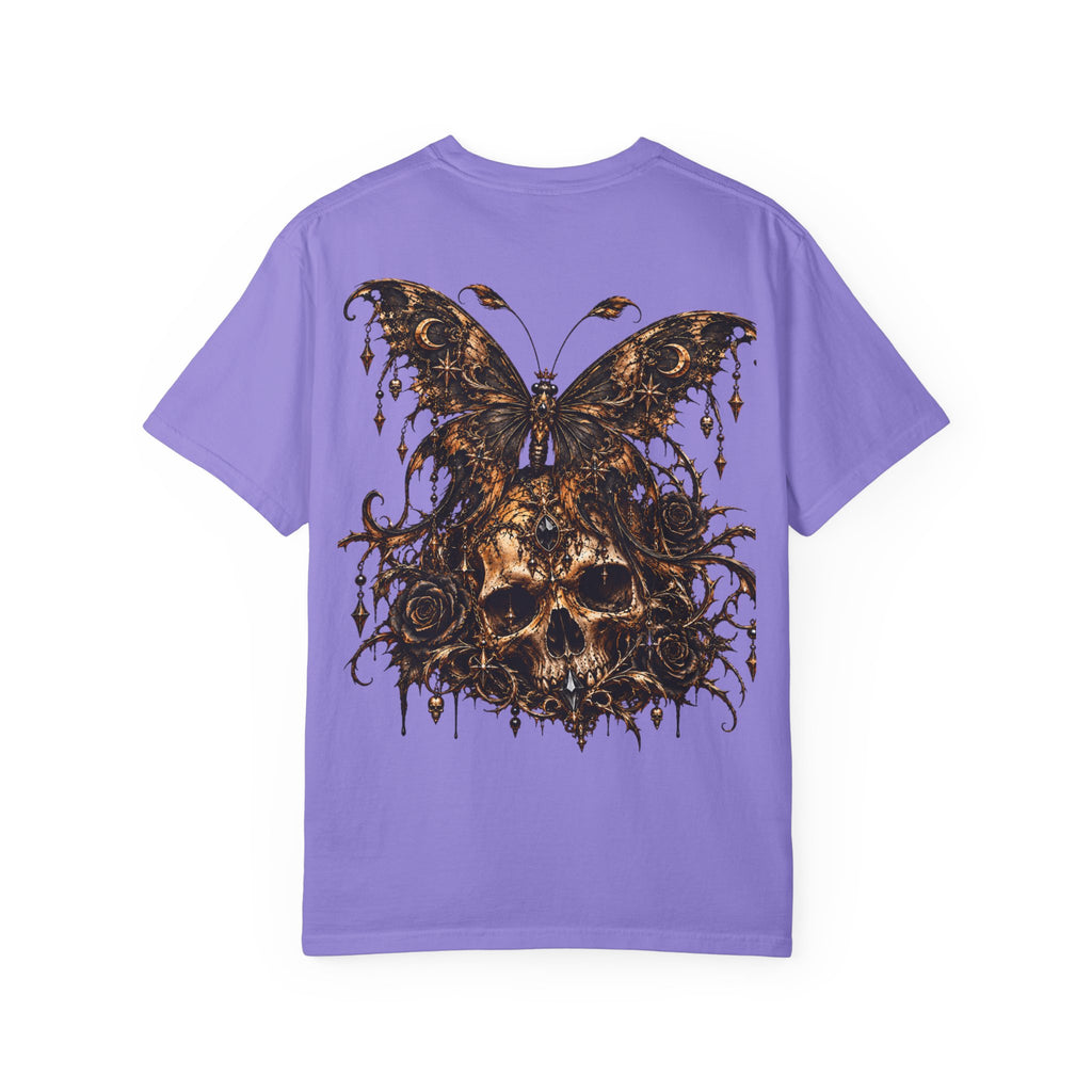 Gothic Skull Butterfly T-Shirt – Dark Nature Graphic Tee