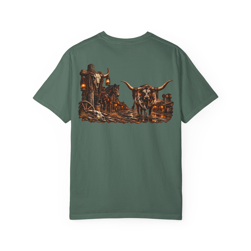 Wild & Whisker Western Longhorn Bull Graphic T-Shirt