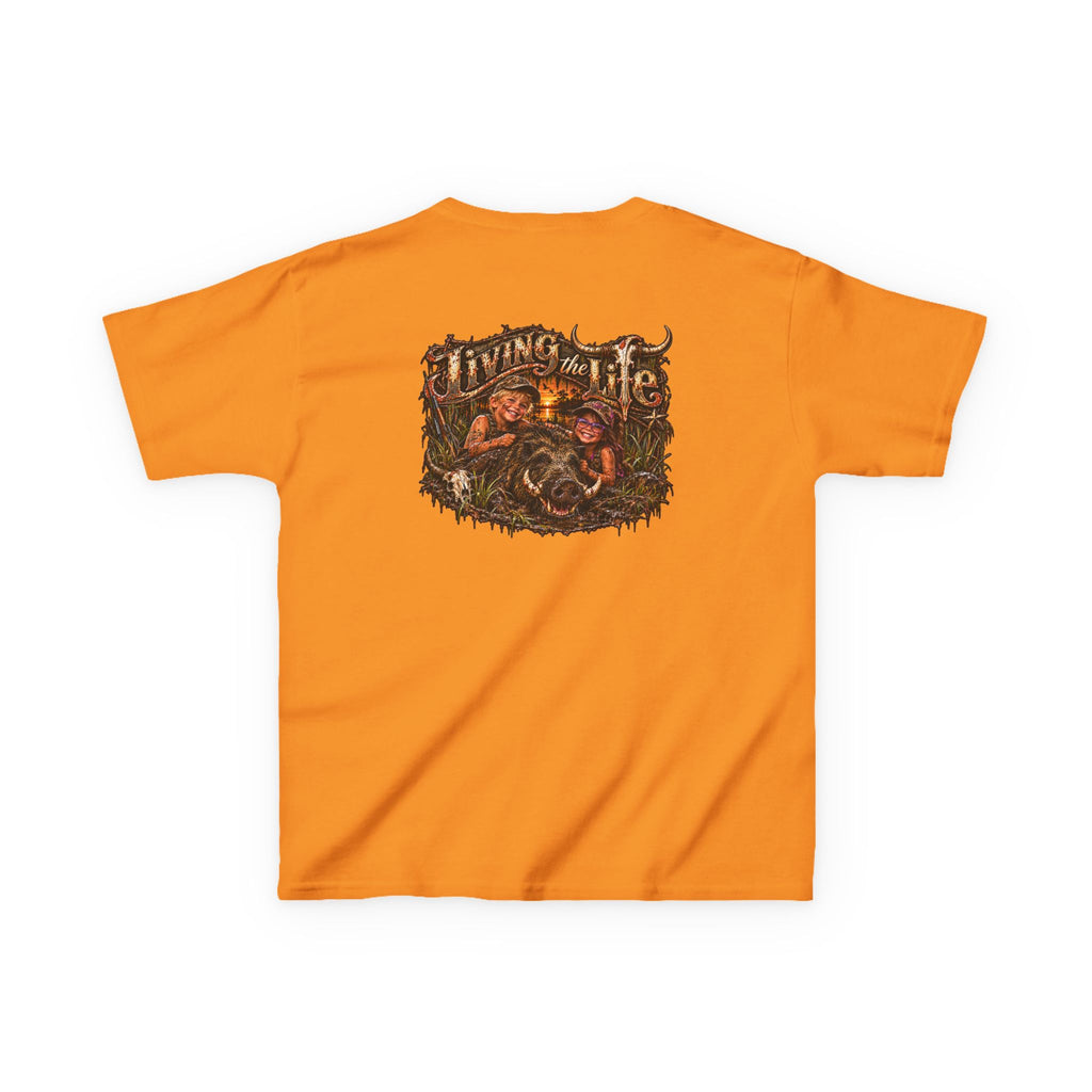Kids Heavy Cotton Tee, Living the Life Hog