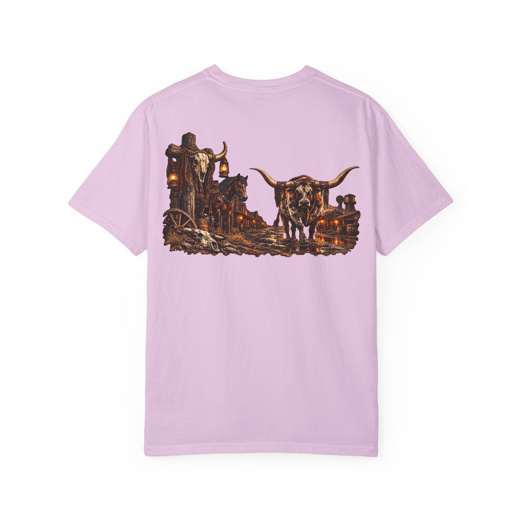 Wild & Whisker Western Longhorn Bull Graphic T-Shirt