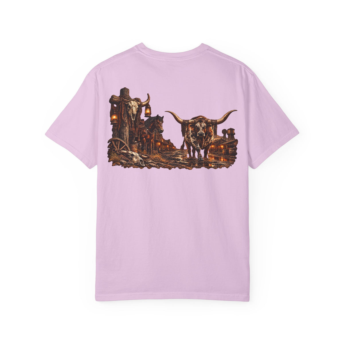Wild & Whisker Western Longhorn Bull Graphic T-Shirt